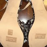 Kate Spade Black & White Print Ankle Strap Block Heel Bow Sandals(Size 11B) Photo 5