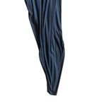 Pia Gladys Perey Dionne Dress Stretch Grey Gathered High Slit Fitted Size Large Gray Photo 10