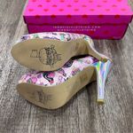 Iron fist  Deaths Diner Pink Peep Toe Heels Sz 5 Photo 2