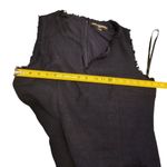 Karl Lagerfeld  Dark BLUE Frayed Edge Tweed DRESS Size 14 Photo 5