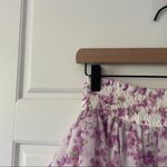 CAROLINE CONSTAS Silk Floral Mini Skirt Purple Size XS Photo 9