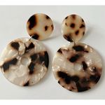 Tortoise Shell Statement Earrings • Unbranded Brown Photo 0