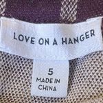 love on a hanger Plaid Skirt  Juniors 5 Purple Beige Photo 3