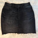 Kendall + Kylie  Black Denim Skirt Size 7/28 – Frayed Hem, Excellent Condition Photo 0