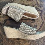 sbicca Womens Ballona Natural Beige Jute Slip On Platform Wedge Sandal sz 9M Y2K Photo 0