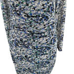 Reiss  Fox Mesh Lace Crochet Bodycon Dress Blue Tropic Print Size US‎ 6 Photo 4