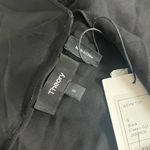 Theory  Asymmetric Classic Silk Georgette Black Top, Size S New w/Tag Retail $275 Photo 10