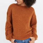 Madewell  Cable-Sleeve Boatneck Sweater XS Photo 0