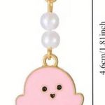 Pearl Ghost Dangle Earrings White Photo 2