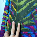 Trina Turk Kerry Peacock Feather Print Silk Blend Shift Dress Multicolor Sz 2 Photo 11