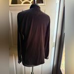 Harvé Benard Vintage keyhole black velvet button down blouse, size large Photo 2