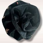 Free People  Black Velvet Rosette Brooch with 5 Pairs of Stud Earrings Butterfly Photo 6