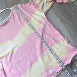 Free People Sweatshirt tie dye feels right womens Pink Yellow (small) hippie Photo 5