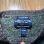 American Eagle Vintage Womens Striped Wool Laine Blend Sweater Size XS Slim Fit Photo 2