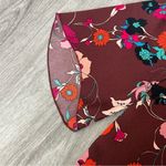 Wilfred Aritzia  Cambria Floral Maroon Blouse Top Workwear Office Church Size XXS Photo 5