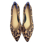 Rothy's The Point Brown & Tan Leopard Animal Print Flats Shoes Size 9 Photo 1