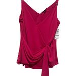 INC INTERNATIONAL CONCEPTS JAZZY PINK BLING RING SPAGHETTI STRAP CRISS CROSS TOP Size L Photo 1