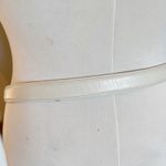 Vintage Accessories by Pearl Womens L Leather Belt Cream Made in USA Career Chic Size L Photo 6