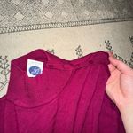 Women’s pink purple turtle neck short sleeve sweater with button detail size xl Photo 4