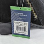 White Mountain  Womens Ankle Boots Sz 7.5 Black Suede Block Heel Coastal Cowgirl Photo 8