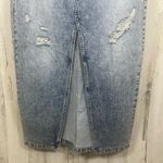 Petra 153 Denim Maxi Midi Skirt size L High Waist Distressed Slit Grunge NWT Blue Size L Photo 5