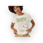 Free People new Daydreamer x 𖦹 The Cut Shrunken Baby Tee 𖦹 Vintage White 𖦹 M Photo 1