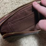 Coach  Tan and Brown Signature Wristlet Photo 2