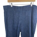 Soft Surroundings Women’s Pull On Stretch Paisley Jeans in Blue Size XLP Photo 4