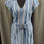 Pilcro  by anthropologie striped sleeveless dress with belt size 4 Photo 0