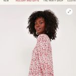 Scarlet Ditsy Floral Kenzo Dress White Size XS Photo 3