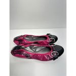Tahari  Gustave Flats Womens Snakeskin Print Pink/Black Size 6.5 Photo 4