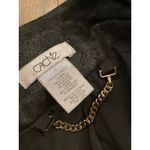 Cache  open front cardigan jacket duster Faux Suede Soft Motto Black Zipper 6 Photo 9