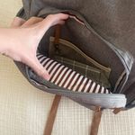 Parker Baby Co. Birch Bag Diaper Backpack grey with brown accent Gray Photo 2