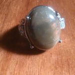 Venus Jasper and Sky Blue Topaz Stainless Steel Ring (Size 7) Photo 5