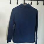 Apana Navy Blue Cowl Neck Pullover Sweatshirt - Size M Photo 4