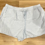 Wilfred Aritizia  Free Light Blue Cotton Shorts Women’s XL Photo 0