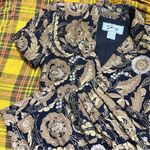 Genny vintage suit set rare print silk gold black: Box 0012: Size 8 Photo 15