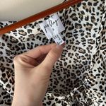Princess Polly Arman Animal Print Cropped Tie Top Ruffle Hem Size 6 Photo 5