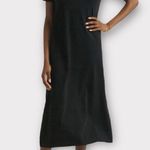 J.Crew NWT 100% Cotton Knit T-Shirt Midi Dress (Black) - XXS Photo 3