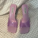 Steve Madden NWOT Elated Slide Sandal In Lilac Lucite Photo 3