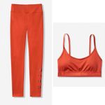 PINK - Victoria's Secret 🆕PINK SET LEGGING & SPORT BRA ORANGE XS 🆕 Photo 1