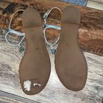 Tory Burch  Silver Quilted Marion T-strap sandals Photo 6