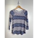 Love Delirious Maternity‎ Shirt Womens Long Sleeve Size Small Blue Photo 4