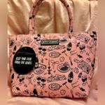 Betsey Johnson Pink Insulated Lunch Tote NWT Bow Champagne Print Cute Photo 3