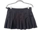 Brandy Melville  Dana Buckle Pleated Skirt Black One Size Photo 2