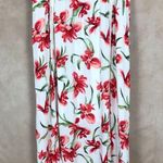JM Collection White Floral Crinkled Midi Skirt NEW Size XL Photo 5