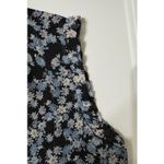 Loft Chic  SzM Floral Print Preppy Chiffon Ruffle Sleeves Maxi Dress Cottage Core Photo 2