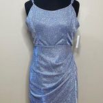 Midnight Doll  Blue w/ Glitter Mini Cocktail Dress Size 13 Photo 0