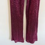 Wild Fable  Women's Burgundy Pink Sequin Mesh Jumpsuit - Size Small - NWT Photo 4