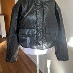 All In Motion  Shiny Black Puffer cropped  Jacket size M Photo 3